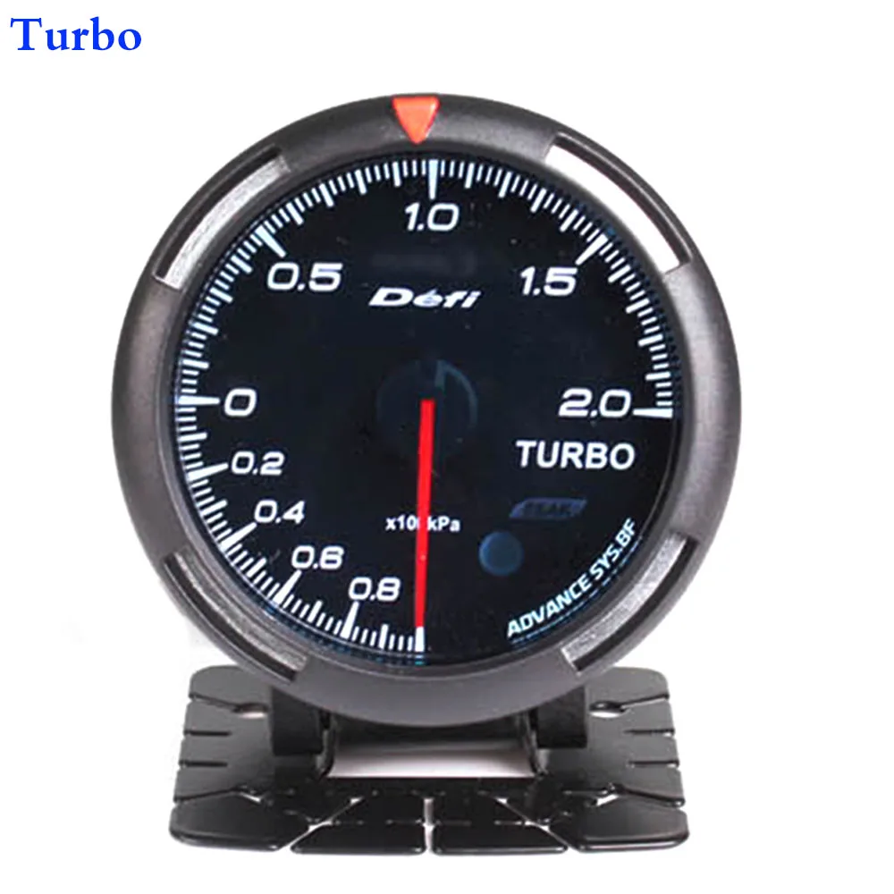 Turbo 60 мм авто 12 в датчик температуры выхлопных газов Универсальный измеритель температуры Ext с датчиком и держателем 7 цветов света - Цвет: Turbo