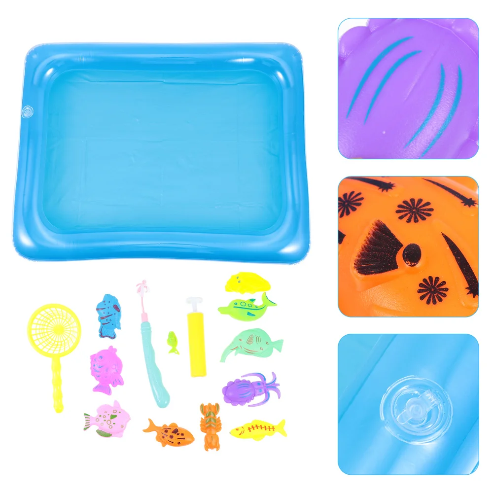 1 Set 15 Uds ni&ntilde;os juguetes juego de pescar juguetes educativos para ni&ntilde;os (colores surtidos)-0
