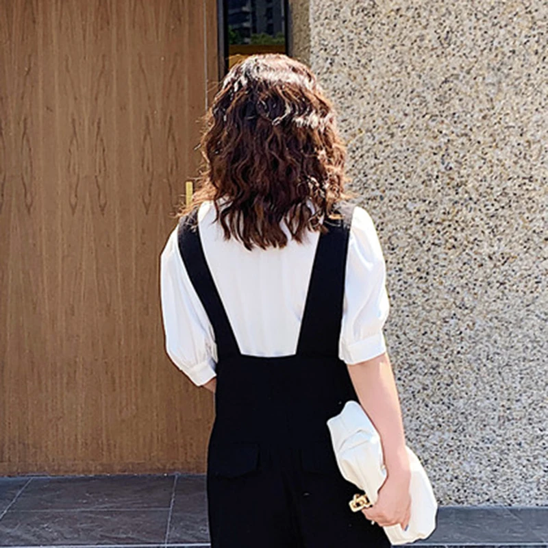 

Vintage Patchwork Print Embroidery Shirt For Women V Neck Puff Sleeve Elegant Shirts Female 2020 Summer Fashion New Tide P718