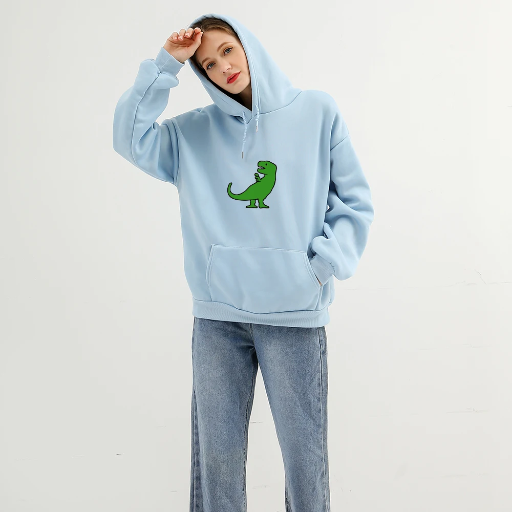 

Женская толстовка в стиле Харадзюку, с длинным рукавом и карманами