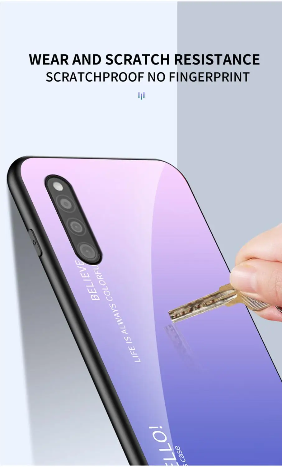 Чехол OUDINI из градиентного стекла для Samsung Galaxy A41 чехол | Мобильные телефоны и