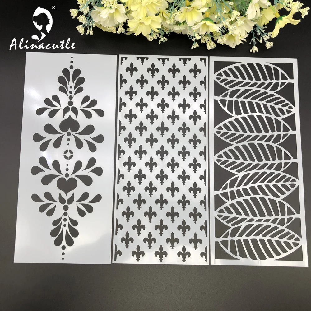 Slimline ПЭТ наслоения трафареты для краски раскраска скрапбукинга тиснильный