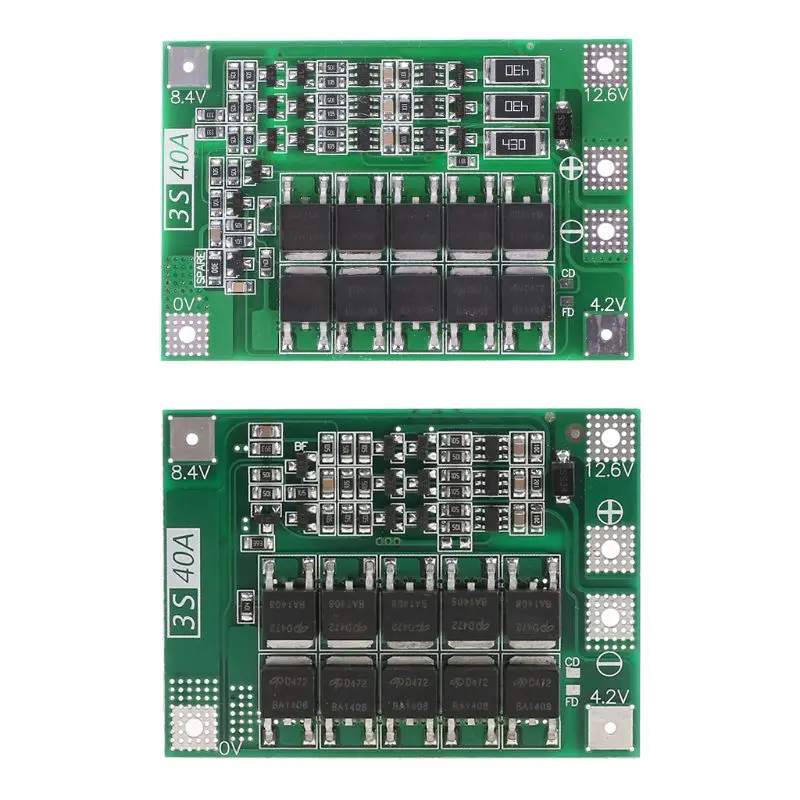 3S 11 1 V 12 6 40A w/баланс 18650 литий ионный аккумулятор плата защиты BMS|Зарядные