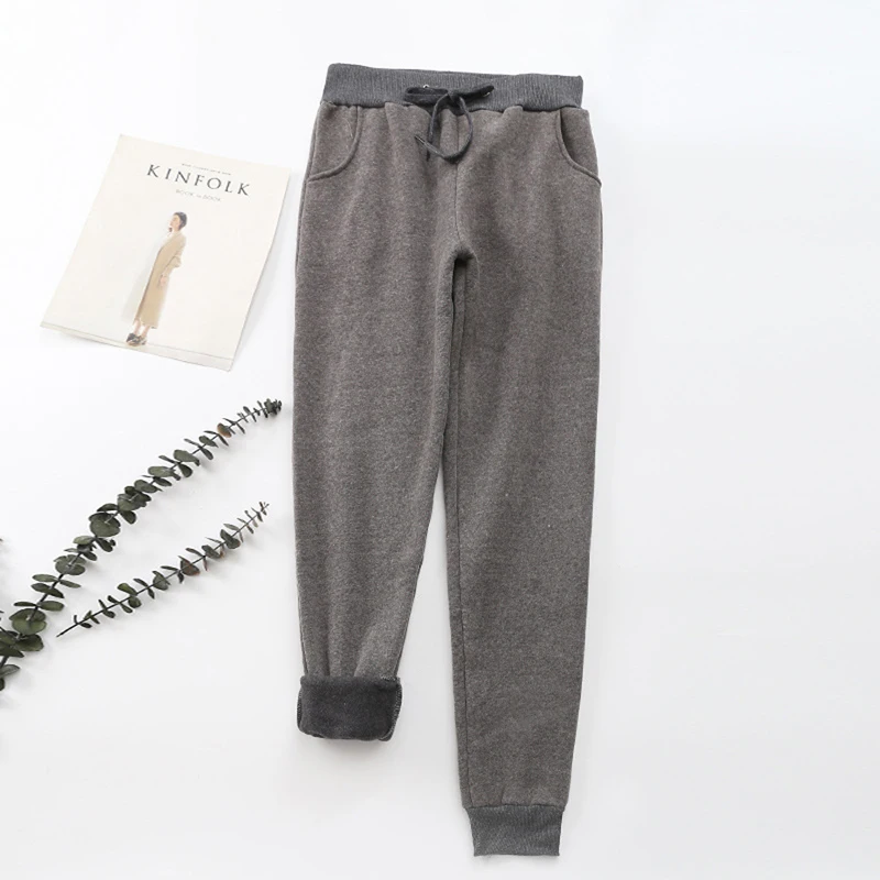 dark gray thin 2 Осень, женские спортивные штаны для спортзала, флисовые штаны для тренировок, плотные теплые зимние женские спортивные штаны для бега, Pantalones Mujer - Цвет: dark gray thin 2