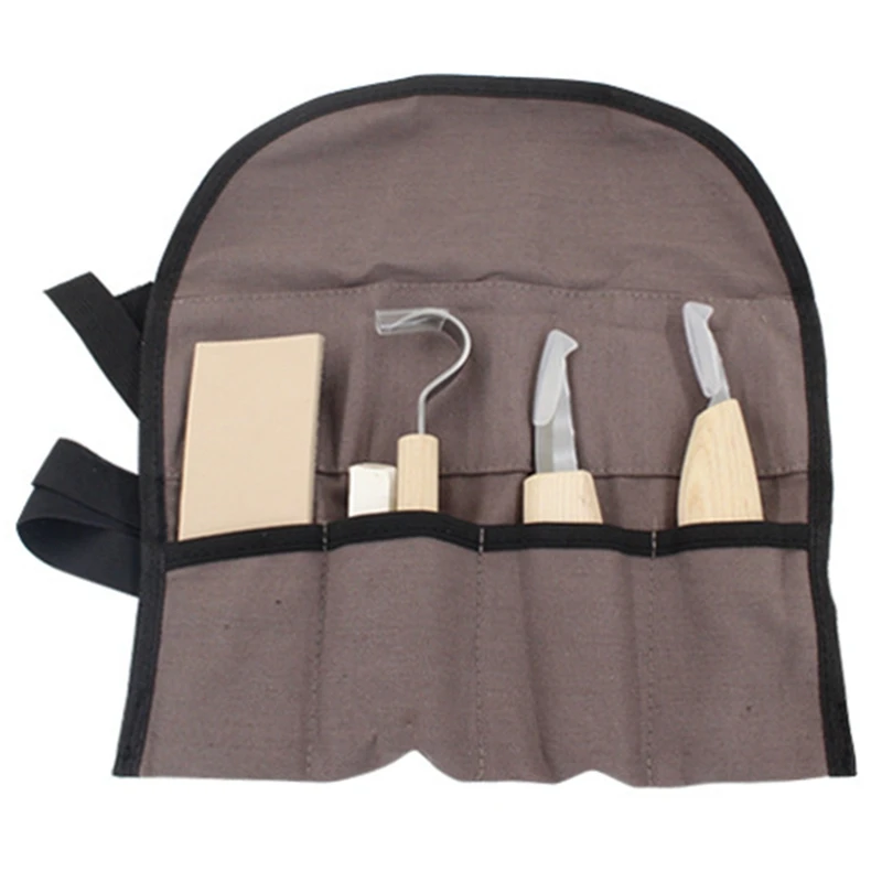 

Набор из 5 ножей для резьбы по дереву, мачете, прямых ножей с маслом и воском, инструмент для ручной резьбы