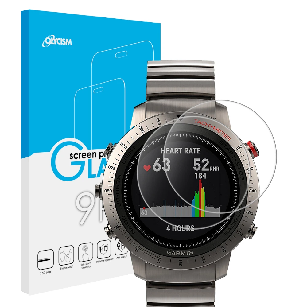 Qosea 10 шт. закаленное стекло для Garmin Fenix Chronos Watch ультратонкая пленка с защитой от