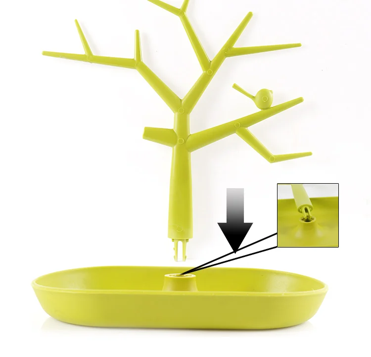 Бытовая деревянная стойка для хранения ювелирных изделий серьги ожерелье