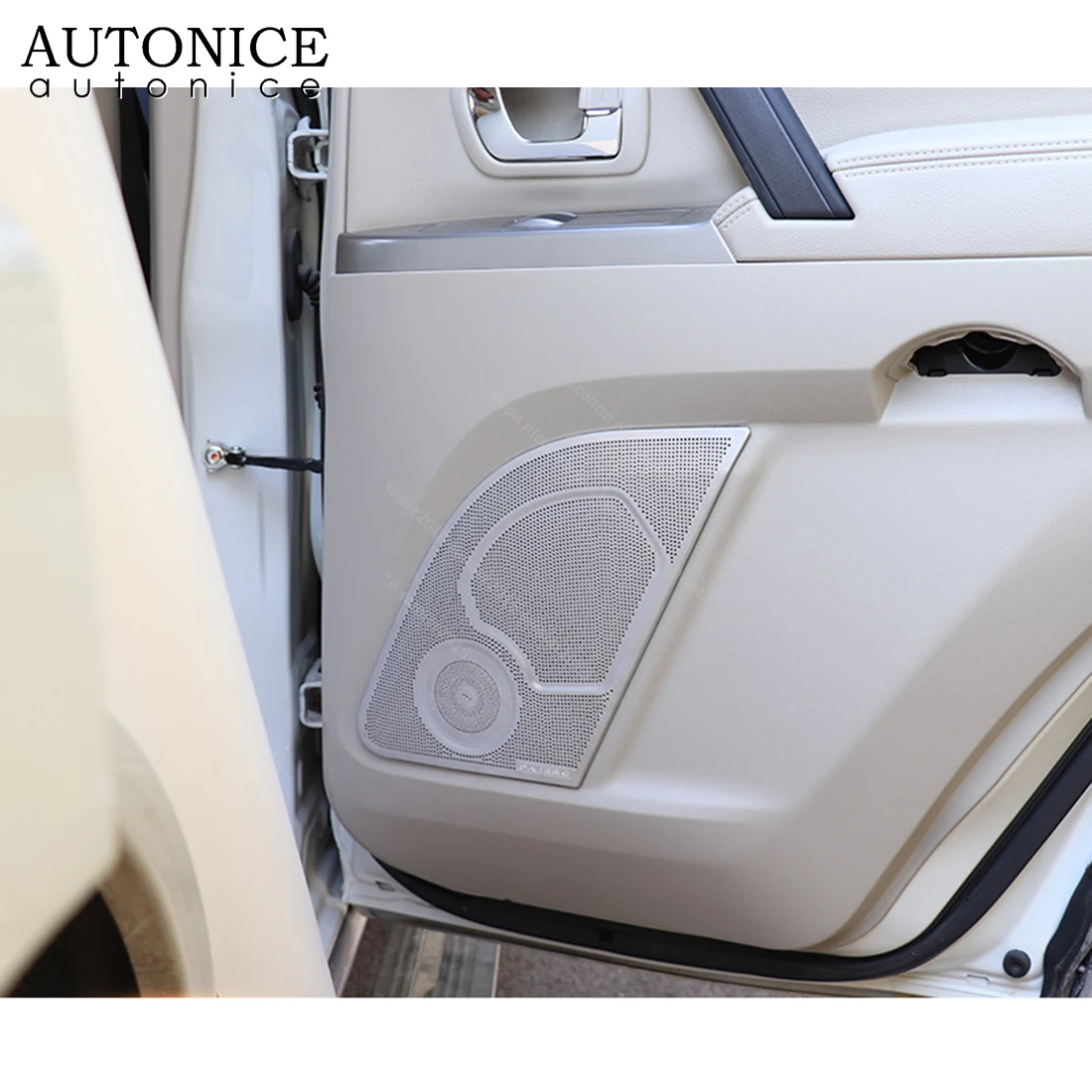 4 шт. накладки на аудио кольцо для двери динамика из нержавеющей стали Mitsubishi Pajero