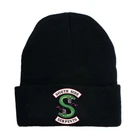 Зимняя Гибкая облегающая шапка с вышивкой South Side Serpents TG0297