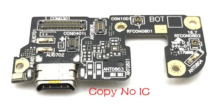 Для ASUS Zenfone 4 ZE554KL USB порт зарядное устройство док-станция разъем зарядная плата гибкий кабель микрофона микрофонная плата - Цвет: Copy No IC