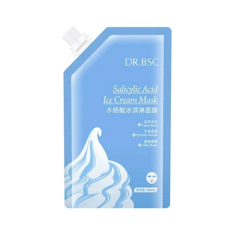 

Salicylic Acid Ice Cream Mask Hyaluronate Moisturizing Salicylic Acid Face Mask Cleansing Mask Whitening Shrink Pores