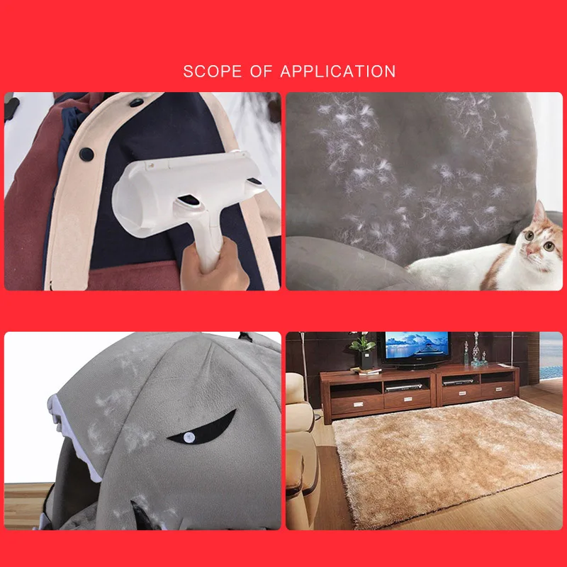 2 сторонний ролик для удаления шерсти домашних животных Приклеивание ворсинок