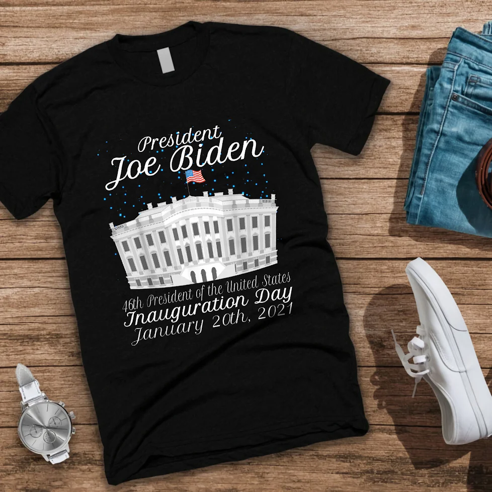 Президент 46Th Джо биден день торжества Белый дом футболка обычный Размер S
