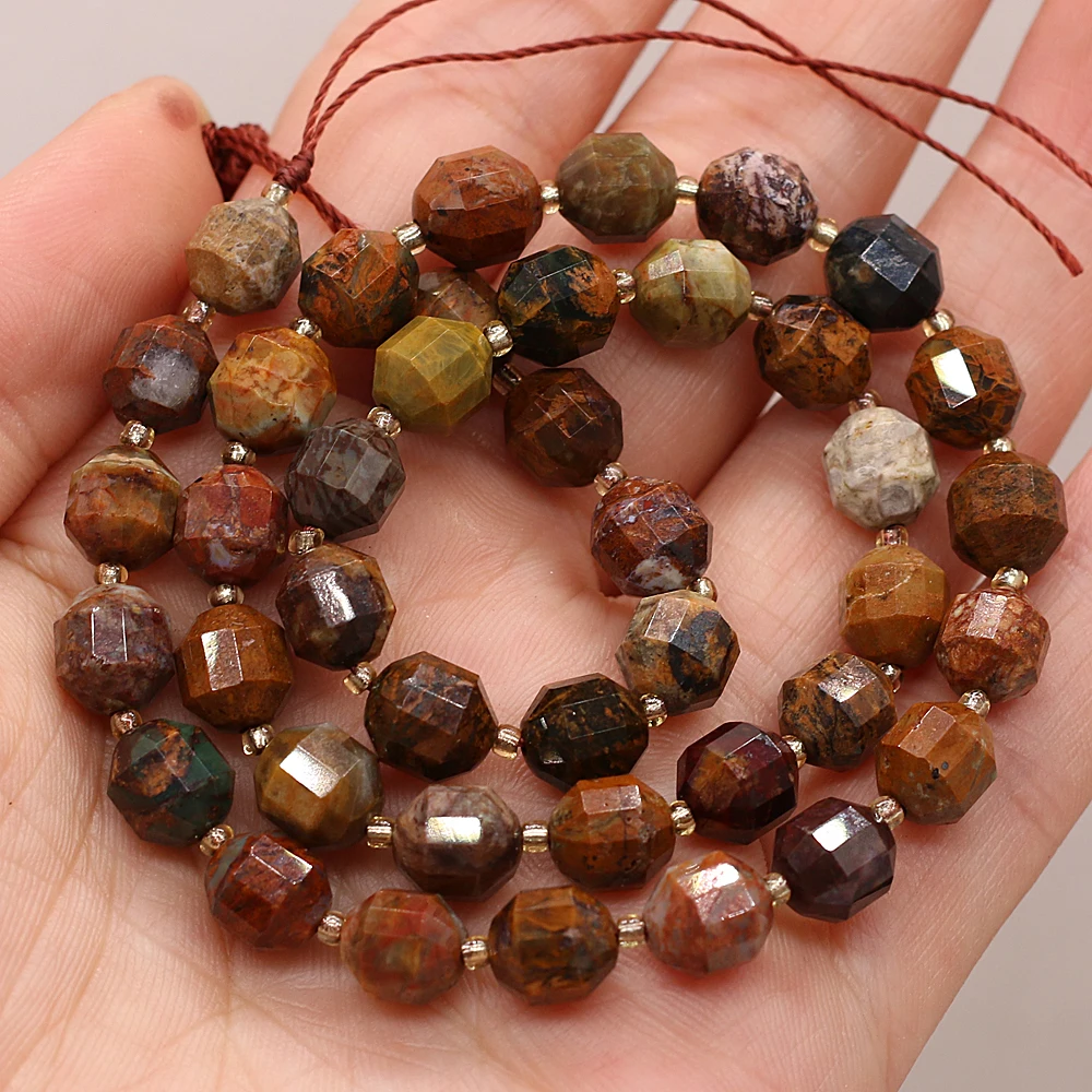 

Natural Stone Semi-precious Stone Faceted Beaded Shoushan Stone Used for DIY Jewelry Making DIY Bracelet Accessories 8mm