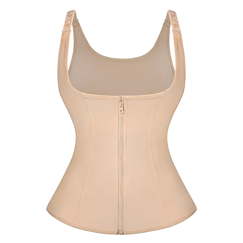 best tummy control shapewear uk Women Waist Trainer Corset Zipper Vest Body Shaper Cincher Shapewear Slimming Belt Sports Girdle Neoprene Sauna Tank Top best shapewear for tummy and waist