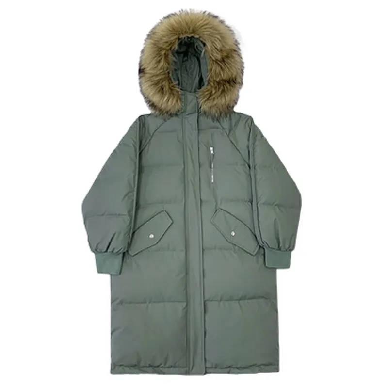 Women's Mid-length Korean Style Loose Padded Jacket Thick Bread Clothing 2023 New Winter Fashion Women's Down Padded Jacket
