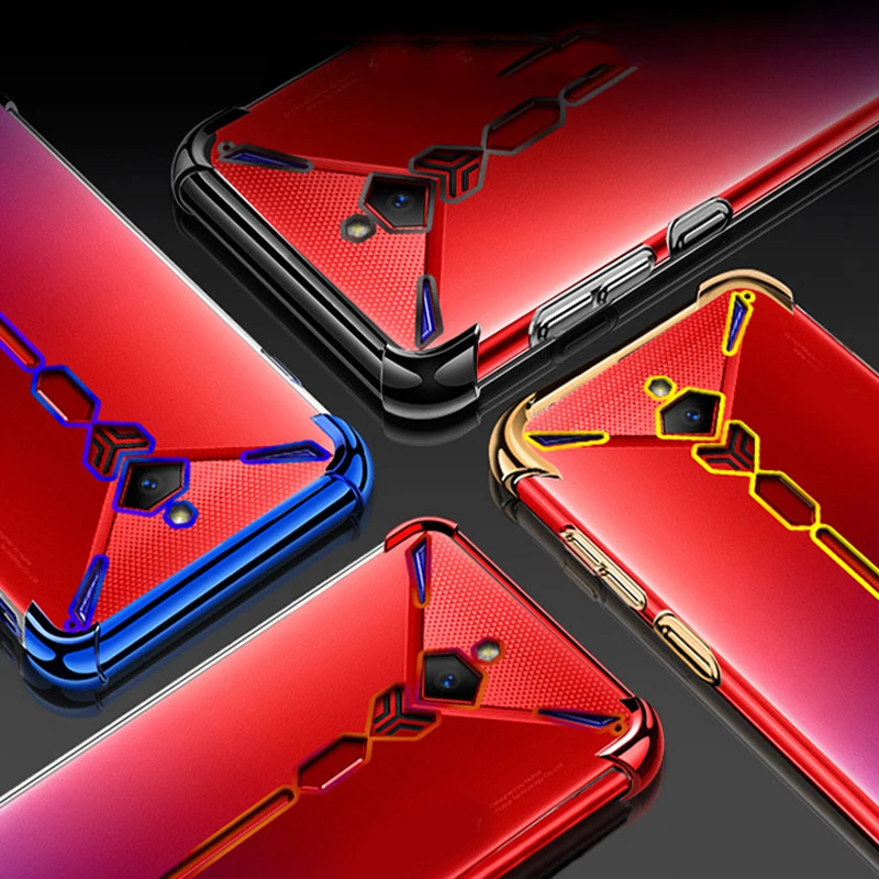 Красный цвет для zte Nubia red Magic 3S NX629J Чехол подушки безопасности буфера полная защита чехол для Red Magic 3S ТПУ противоударный задняя крышка