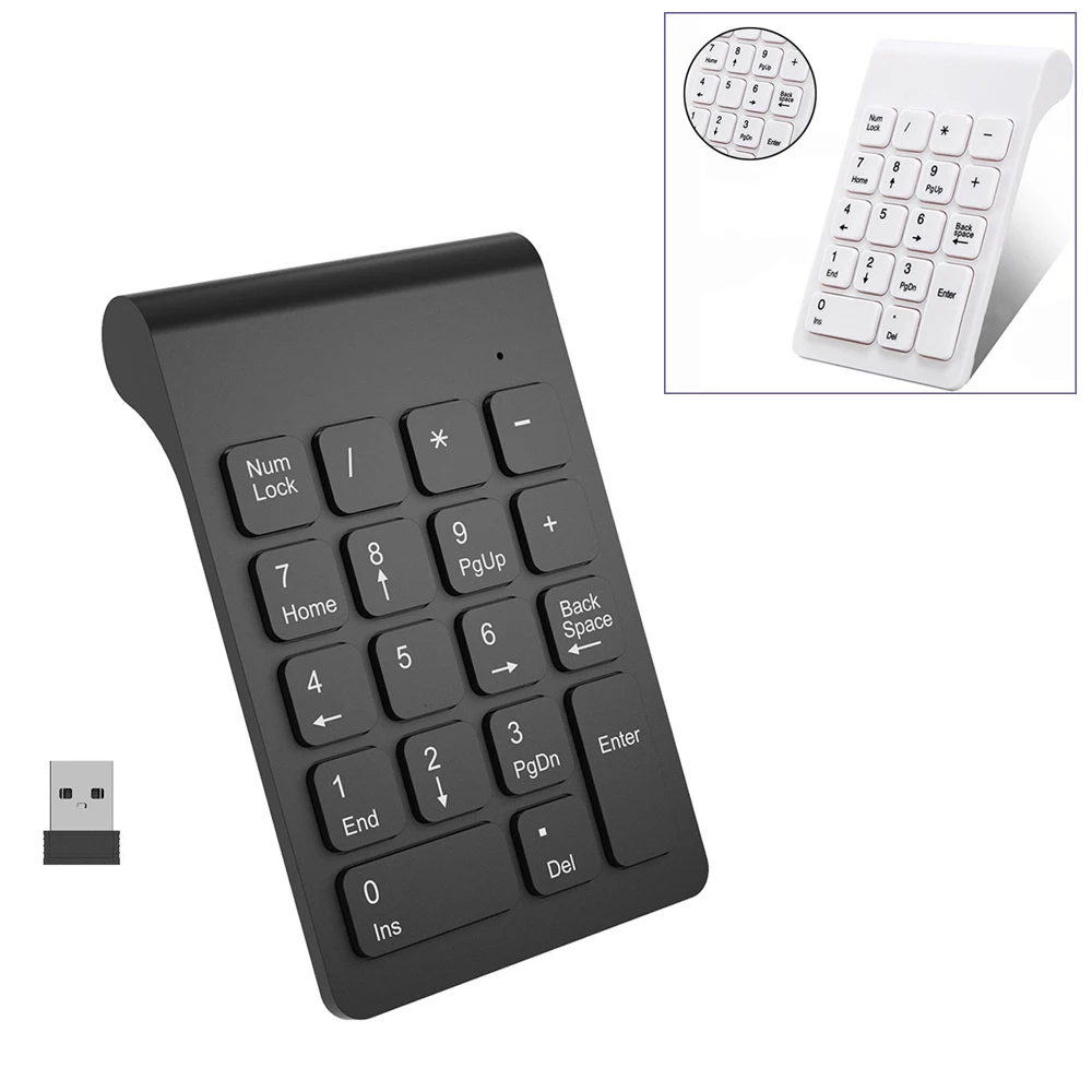 Беспроводной 2 4 ГГц 18 клавиш цифровой клавиатуры цифровые клавиши для ноутбука