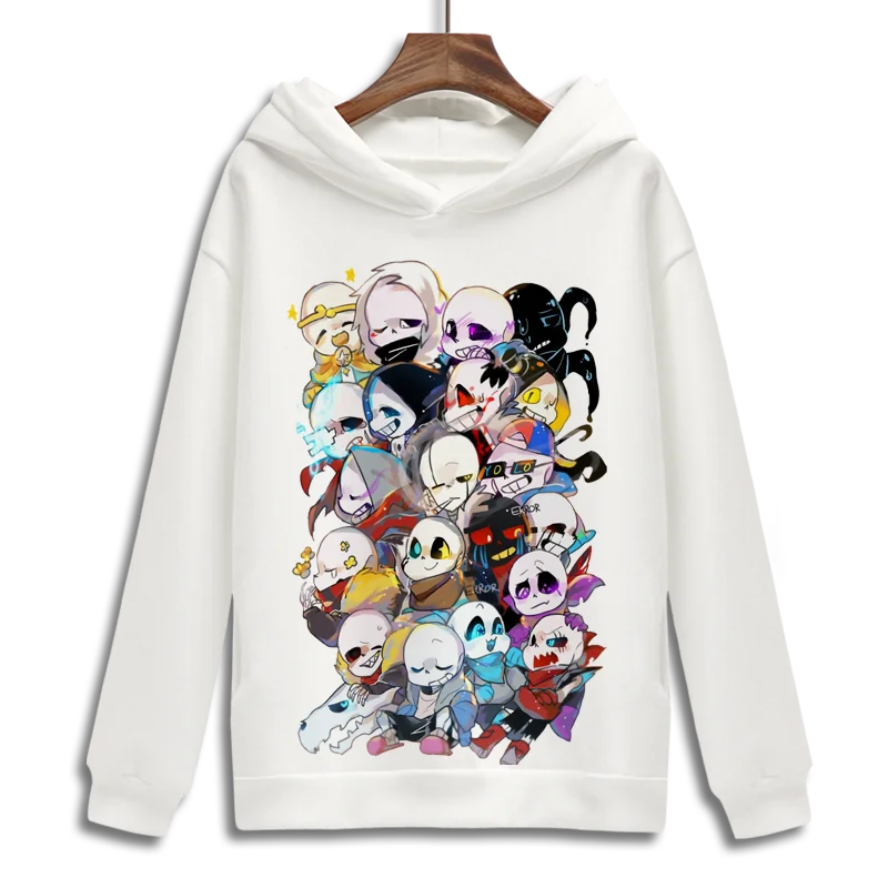 Используйте Косплей Толстовка фриск без принтом скелета флисовая пуловер худи