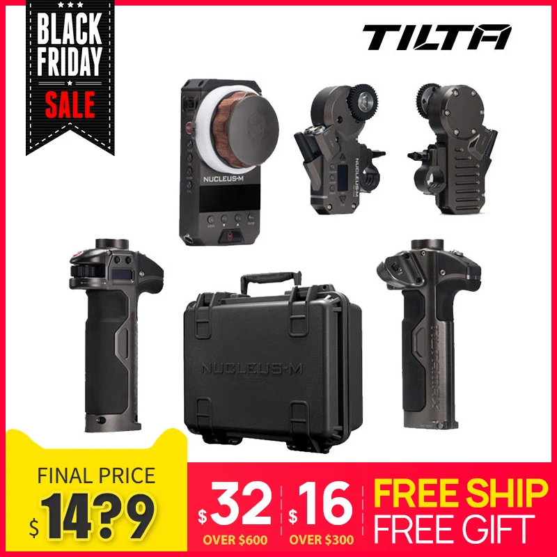 TILTA WLC-T03 ядро-м Беспроводной устройство непрерывного изменения фокусировки камеры объектив Управление Системы ядра для 3-осевому гидростабилизатору для Arri красный Tilta Max DJI RONIN S