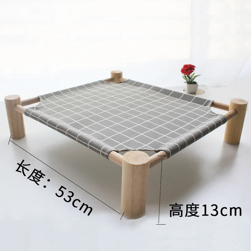 Прочный Холст Кошка Кровать Дом повышенной гамаки для кошек кровать Вуд холст