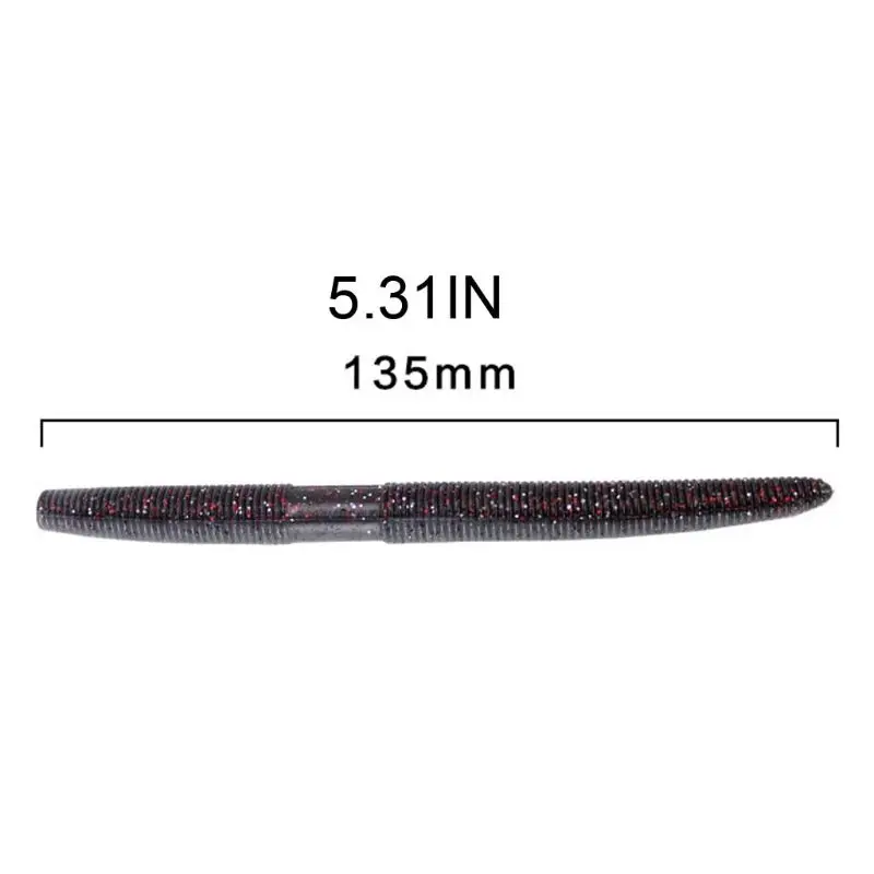 

15 Pcs Soft Fishing Lure Simulation Worm Bait with 2 Hard Metal Jig Hook for Trout Bass Salmon with Storage Tackle Box