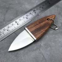high quality mini fixed knives olive knife wooden handle straight knifefixed blade knifeoutdoor camping edc tooldrop point