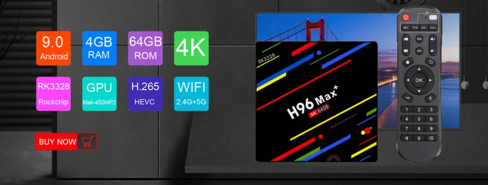 ТВ-приставка X96 MAX Android 8,1 4 Гб 64 Гб четырехъядерный процессор Amlogic S905X2 Smart tv 2,4G& 5GHz Dual Wifi Bluetooth 1000M 4K телеприставка X96max