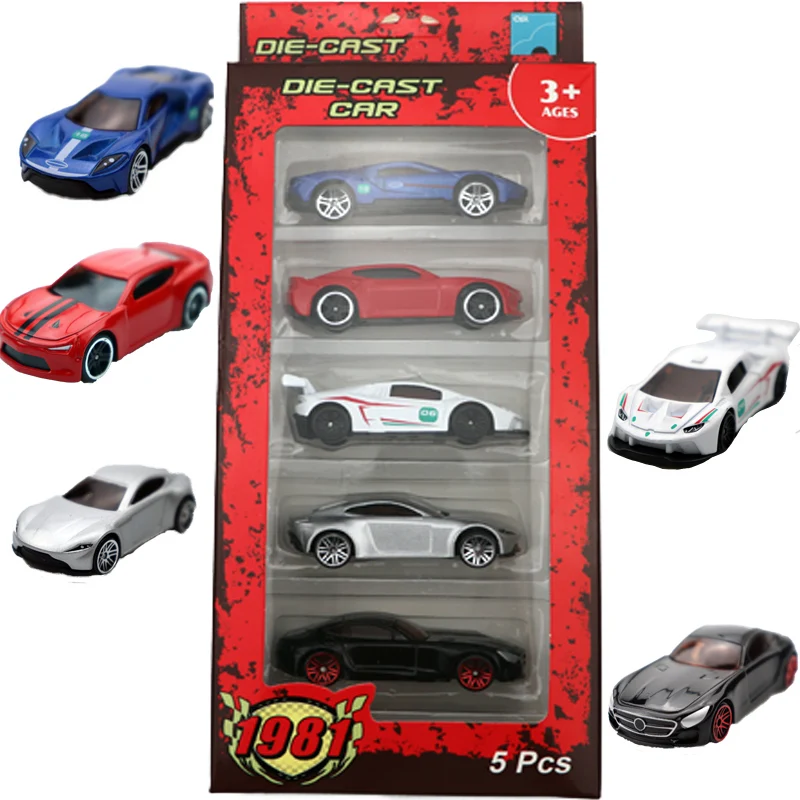 1:64 5 шт. литая Автомобильная игрушка быстрая и яростная литьевая спортивная