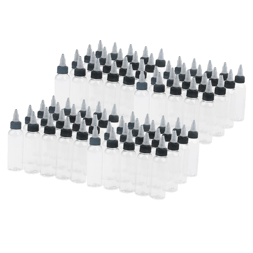 

80 Pcs Squeeze Bottles with Twist Cap for Painting, Condiments, Liquid Glue