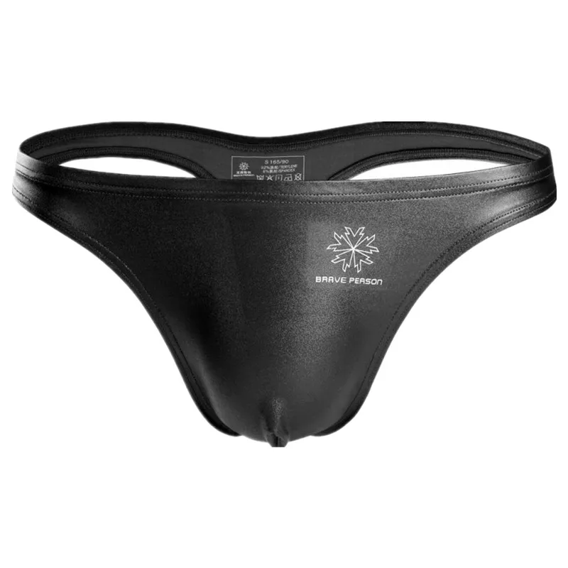 Бикини мужское кожаное модное пикантное нижнее белье трусы-джоки стринги с