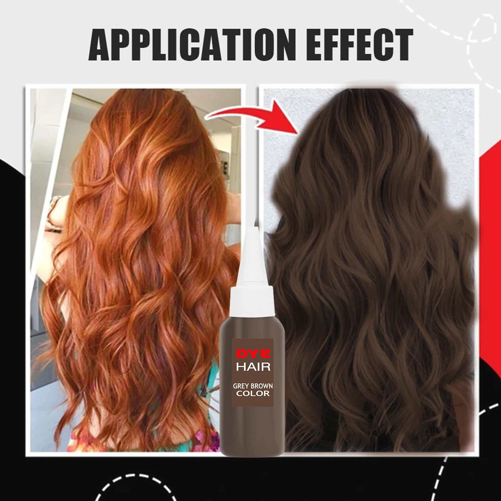 Крем-краска для волос Thermochromic Цвет изменение краска фиолетовый! Полупостоянная