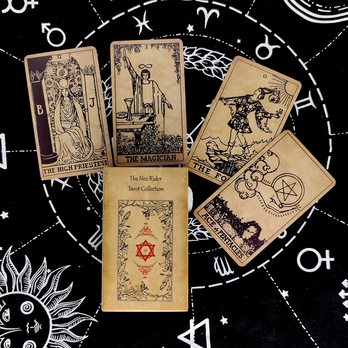 

New The Neo Rider Tarot Collection Tarot Cards Prophecy Divination Deck English Version Entertainment Board Game 78 sheets/box