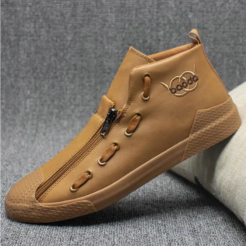 

Hot Selling Autumn spring Male high top Casual Sneakers Shoes / Men casual Flats shoes BA-61