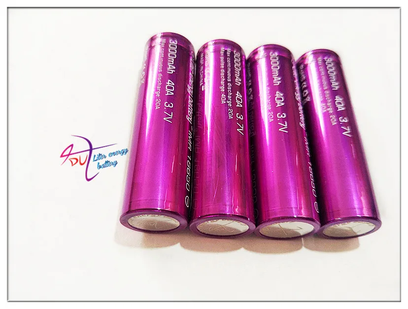 Литровая батарея энергии электронная сигарета 18650 3000mah 40a Li-Mn и чехол для vtwo RX2/3 RX200s