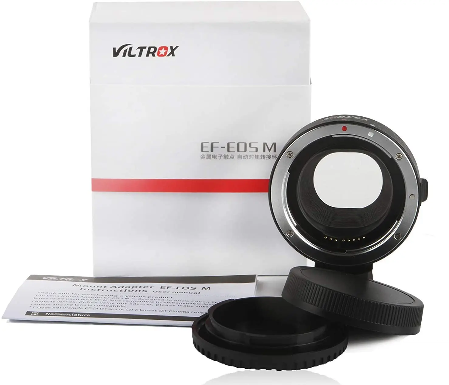 VILTROX EF-EOS M Auto Focus AF Lens Mount Adapter Ring Compatible for Canon micro single-turn EF/EFS lens M50M5M3M6 autofocus |