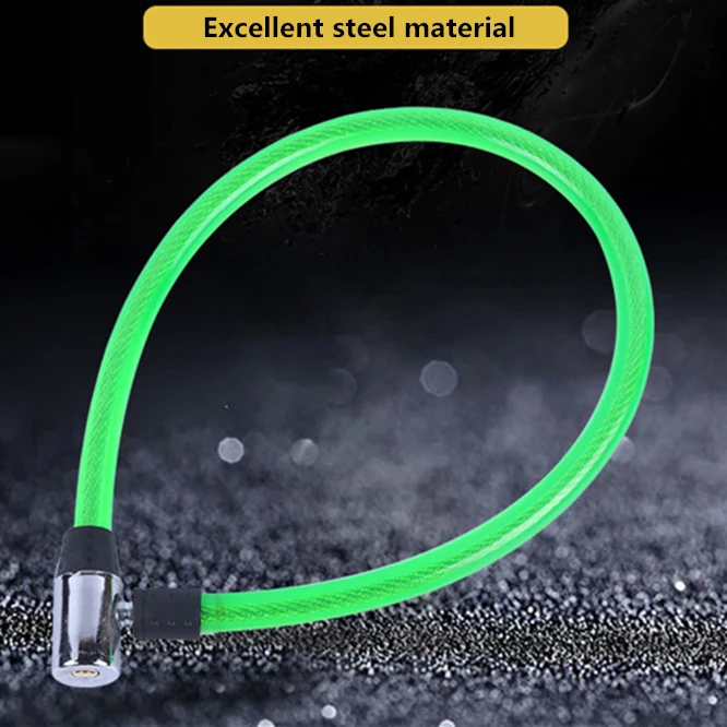 

Quality steel Cycling Bike Lock 60cm Cable Anti-theft Bicycle Scooter Safety Lock With 2 Keys Security Lock Bike Accessories