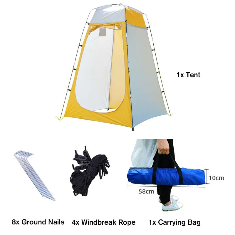

Portable Outdoor Shower Bath Changing Fitting Room camping Tent Shelter Beach Privacy Toilet tent for outdoor Camping Biking