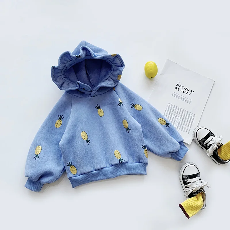Autumn and Winter Children's Sweater Baby Girl Jacket Kids Girl's Sweatshirts Hooded Tops Children Outfits Clothing