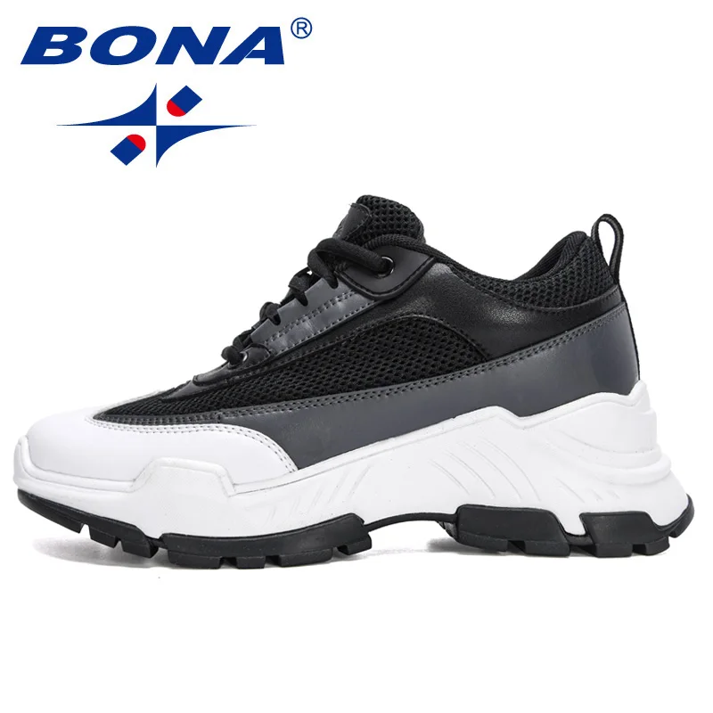 BONA 2021 New Designers Running Shoes Women Breathable Mesh Light Weight Sports Shoes Ladies Trendy Walking Sneakers Feminimo