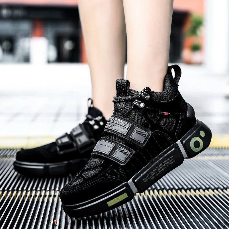 Кроссовки унисекс осенне-зимние с высоким берцем повседневные легкие для ходьбы