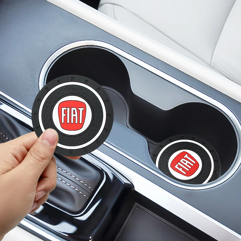 Car Cup Holder Non-slip Mat for Fiat Panda Bravo Punto Croma 500 595 - Auto Interior Decoration and Styling Accessories [1/2PCS] image 6