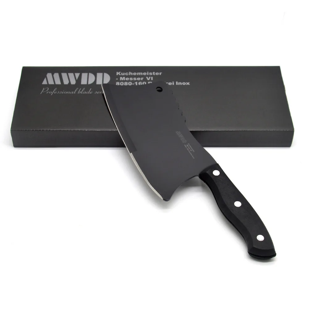 Нож шеф-повара из нержавеющей стали 7 5 дюйма с черным лезвием