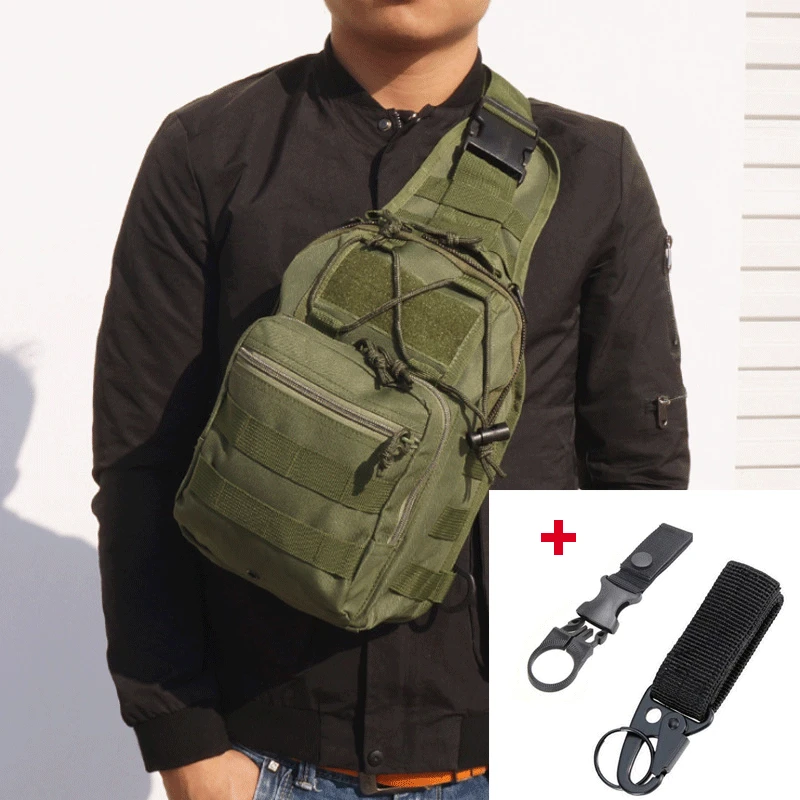 Army green 2 Военный тактический рюкзак, камуфляжный рюкзак, сумка на плечо, походный, походный, для альпинизма, рюкзак 600D, для охоты, на открытом воздухе - Цвет: Army green 2