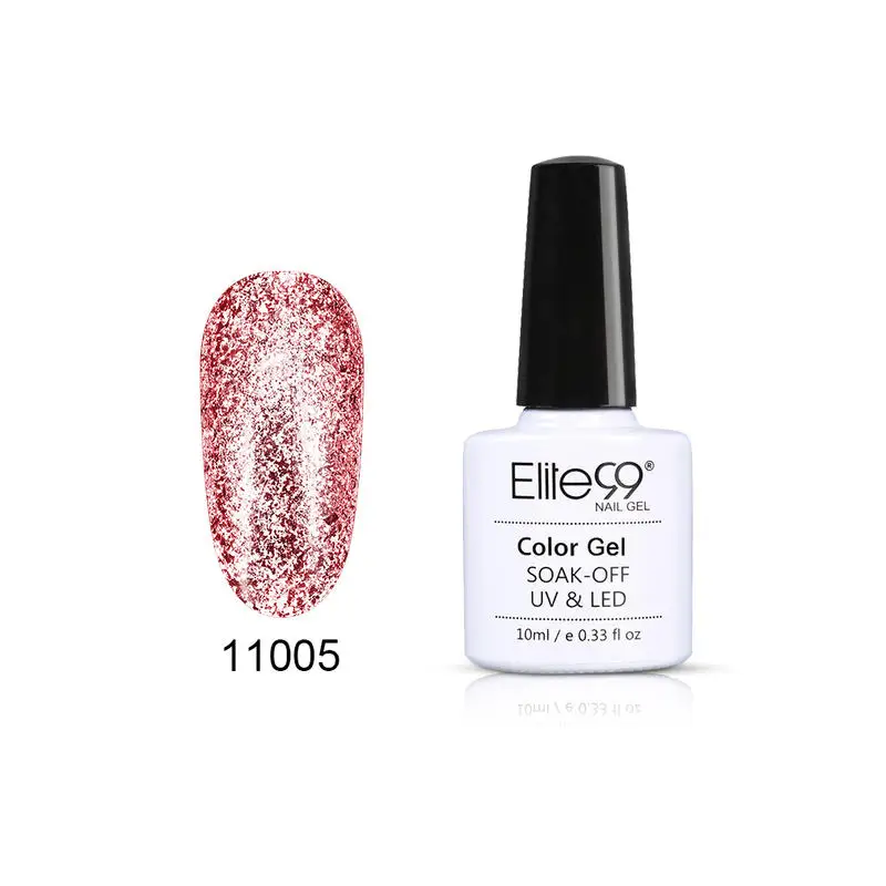 Elite99 Платиновый Дизайн ногтей для маникюра гель лак Блестящий УФ цвета верхнее