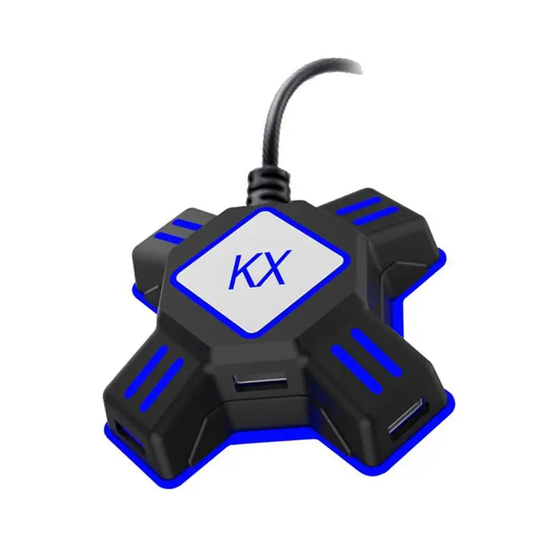 Адаптер для игровых контроллеров KX USB конвертер видеоигр клавиатуры мыши Switch/Xbox