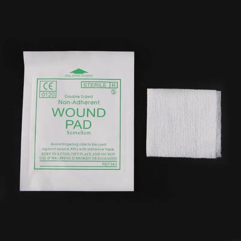 

50pcs Gauze Pad First Aid Waterproof Wound Dressing Sterile Gauze Pad Wound Care Supplies
