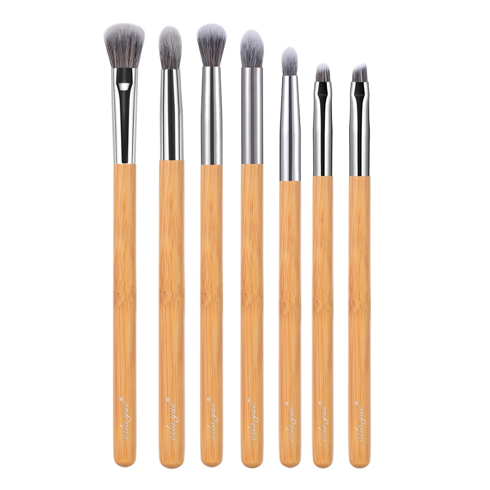 

vela.yue Premium Makeup Brush Set 7pcs Eyes Shadow Smudge Blending Contour Eyeliner Eyebrow Makeup Tools Kit