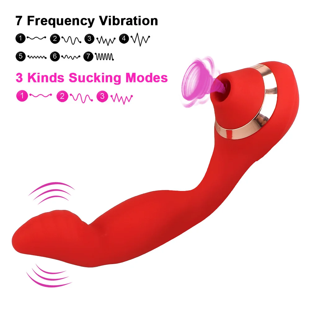 20 см Электрический Вибратор Анальная пробка сосание вибратор для женщин клитор
