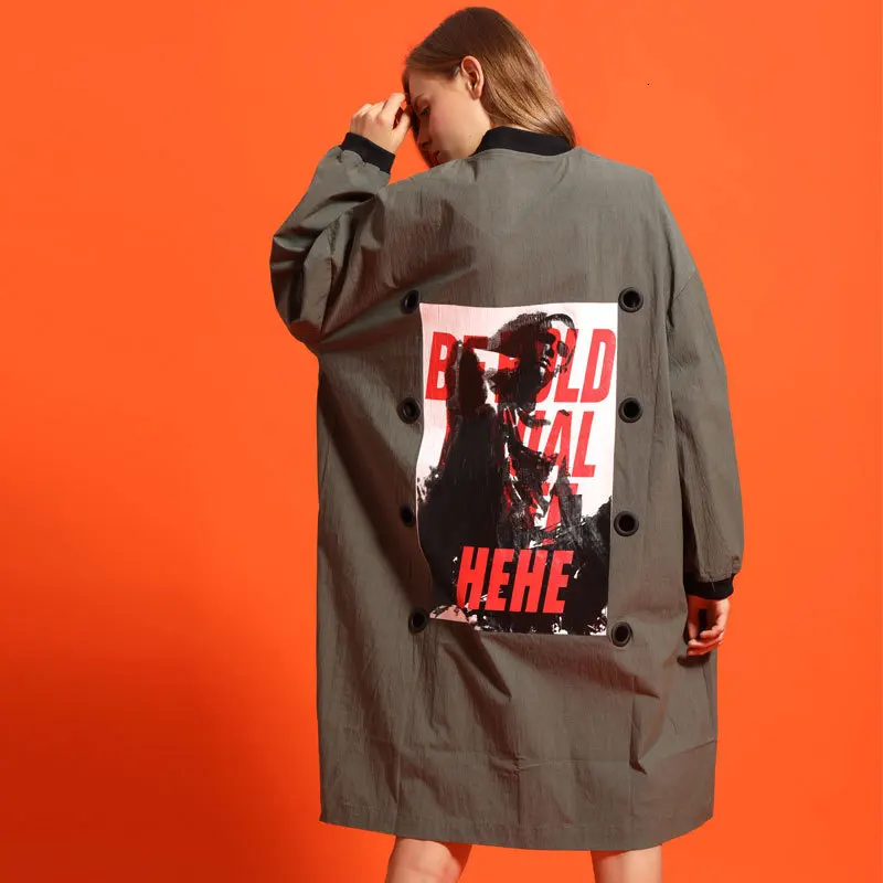 [LANMREM] Новинка 2020 года сезон осень-зима модная длинная куртка с рукавами летучая